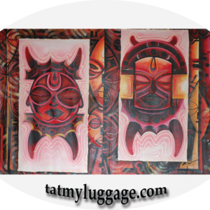 Red African Masks