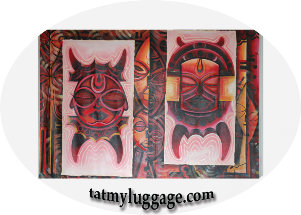 Red African Masks